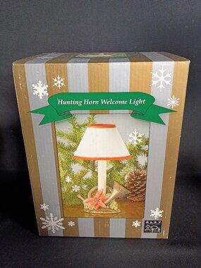 ALSY Hunting Horn Welcome Light Christmas Accent Lamp D3728 NOS Sealed